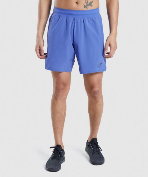 Men's Gymshark Apex 8" Function Shorts Blue | NZ 1HZVKQ